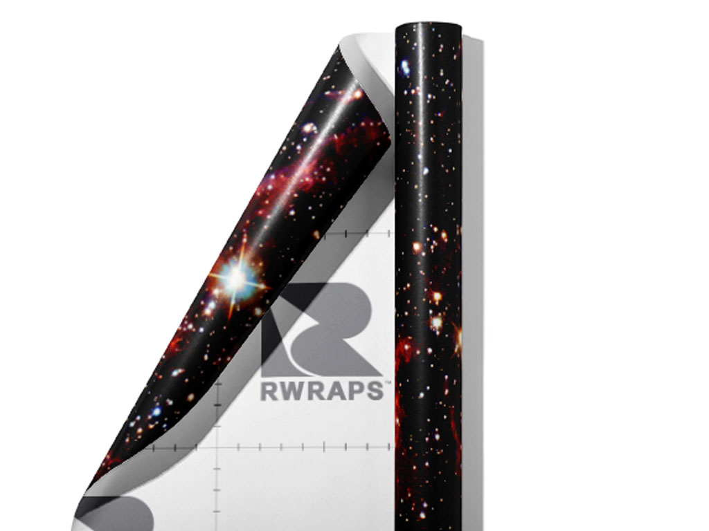 Red Burst Science Fiction Wrap Film Sheets