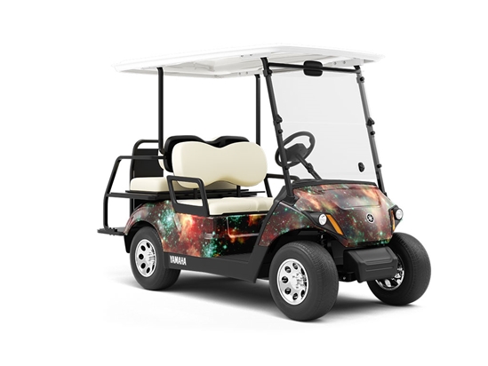 Red Eyes Science Fiction Wrapped Golf Cart