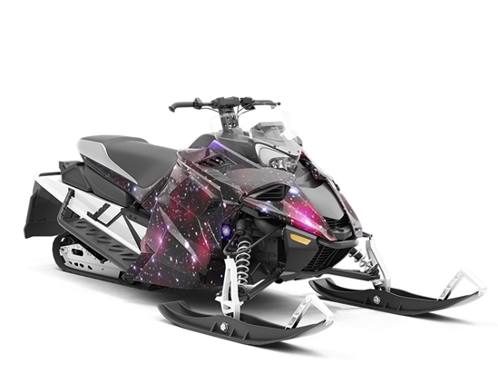 Red Starfield Science Fiction Custom Wrapped Snowmobile