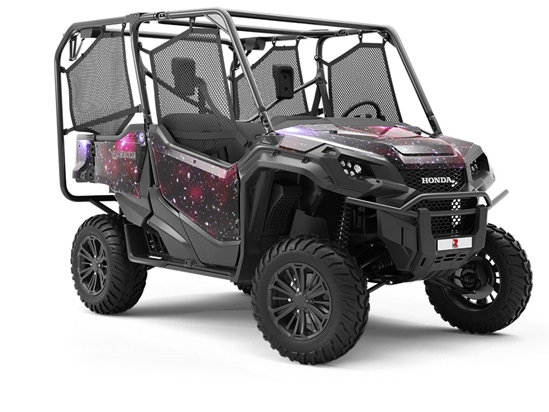 Red Starfield Science Fiction Utility Vehicle Vinyl Wrap