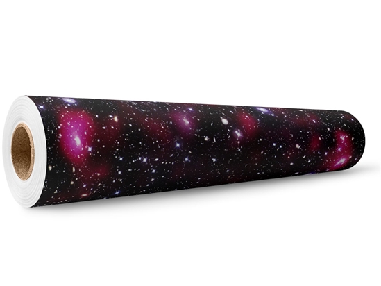 Red Starfield Science Fiction Wrap Film Wholesale Roll