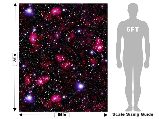 Red Starfield Science Fiction Vehicle Wrap Scale