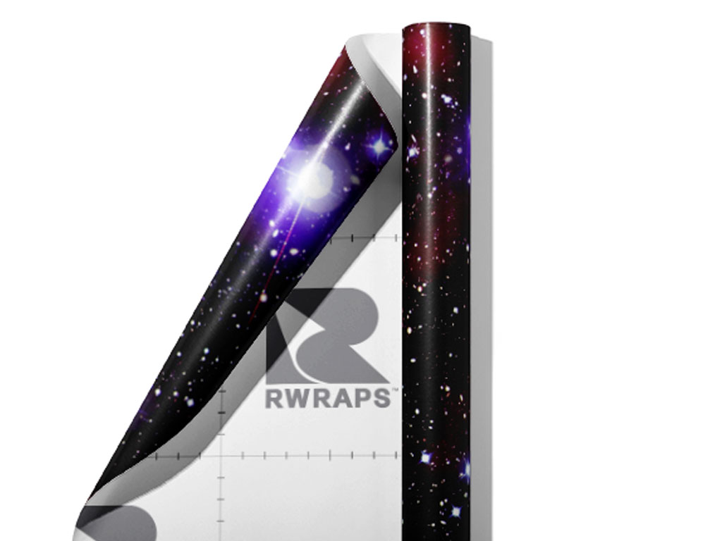 Red Starfield Science Fiction Wrap Film Sheets