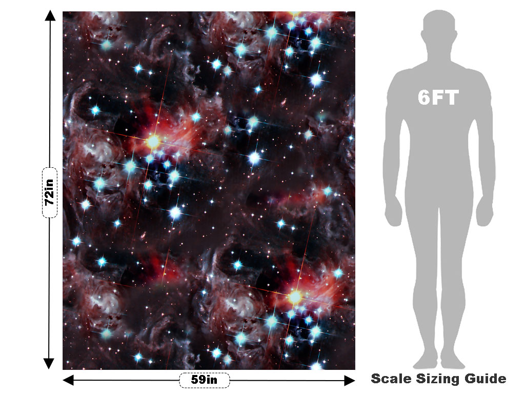 Red Stars Science Fiction Vehicle Wrap Scale