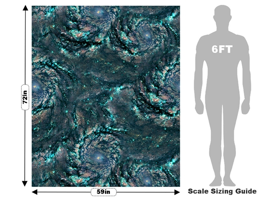 Sea Swirl Science Fiction Vehicle Wrap Scale