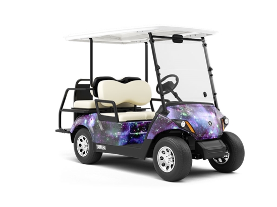 Sky Nebs Science Fiction Wrapped Golf Cart