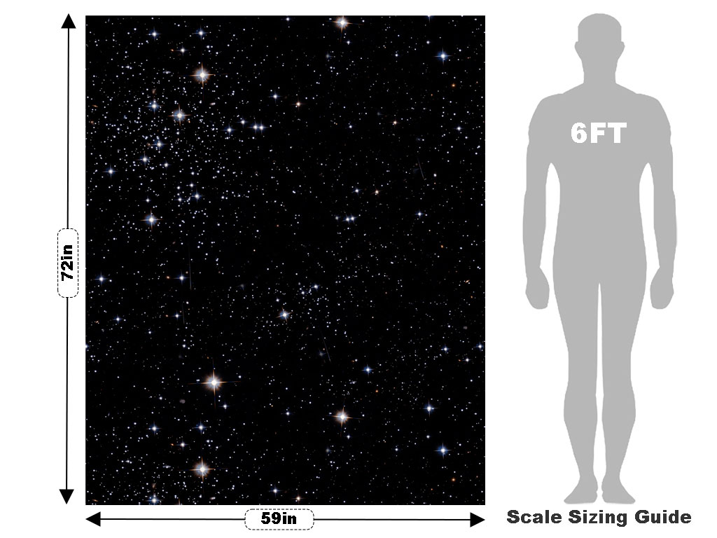 Star Night Science Fiction Vehicle Wrap Scale