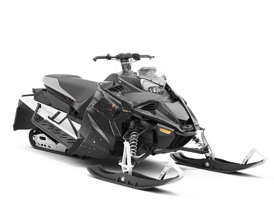 Starfield Dark Science Fiction Custom Wrapped Snowmobile