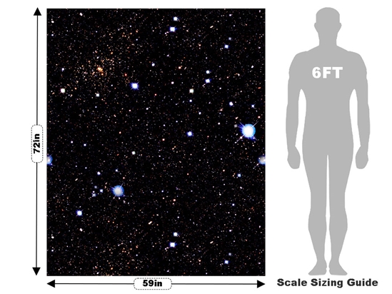 Starfield Night Science Fiction Vehicle Wrap Scale