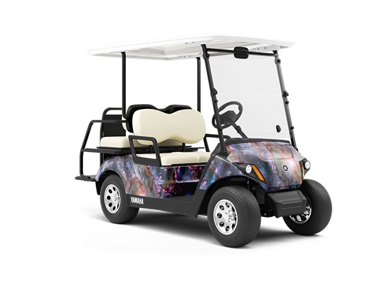 Swirl Twirl Science Fiction Wrapped Golf Cart