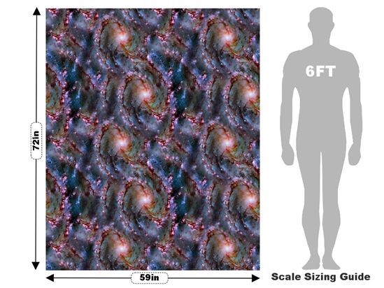 Swirl Twirl Science Fiction Vehicle Wrap Scale