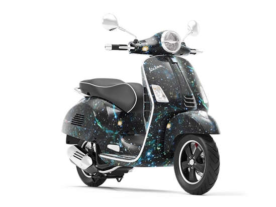 Teal Sea Science Fiction Vespa Scooter Wrap Film