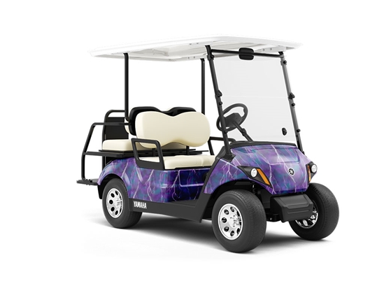 Stricken Down Sky Wrapped Golf Cart