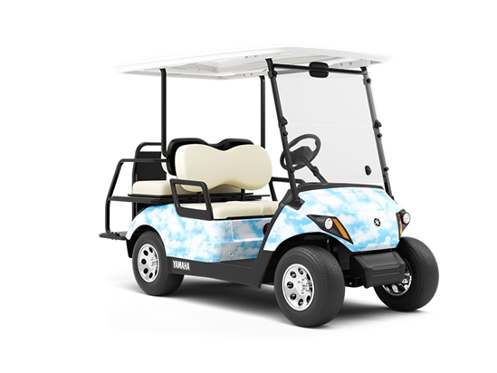 Sweet Summer Sky Wrapped Golf Cart