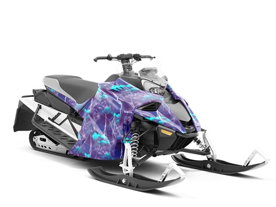Thunderous Echoes Sky Custom Wrapped Snowmobile