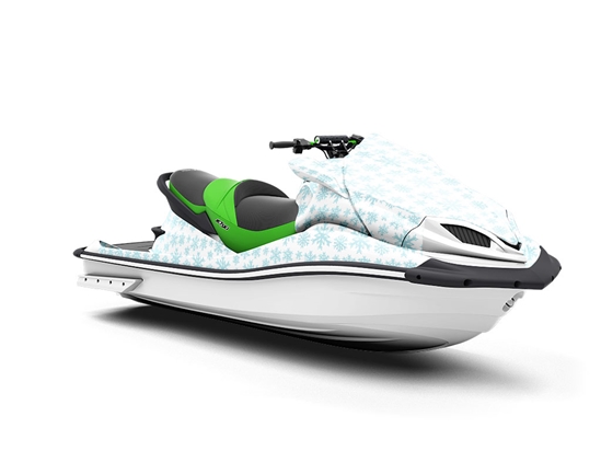 White Winter Snow Jet Ski Vinyl Customized Wrap