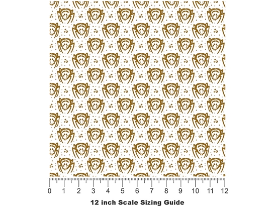 Spider Fangs Spooky Fun Vinyl Film Pattern Size 12 inch Scale