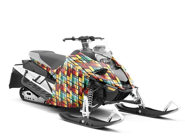 Daylight Panels Stained Glass Custom Wrapped Snowmobile