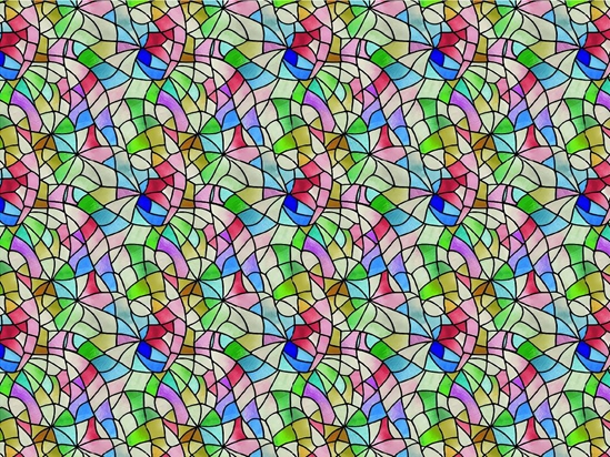 Rainbow Fragments Stained Glass Vinyl Wrap Pattern