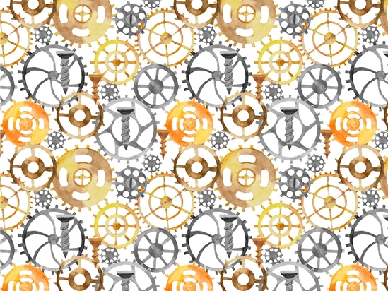 Simple Tools Steampunk Vinyl Wrap Pattern