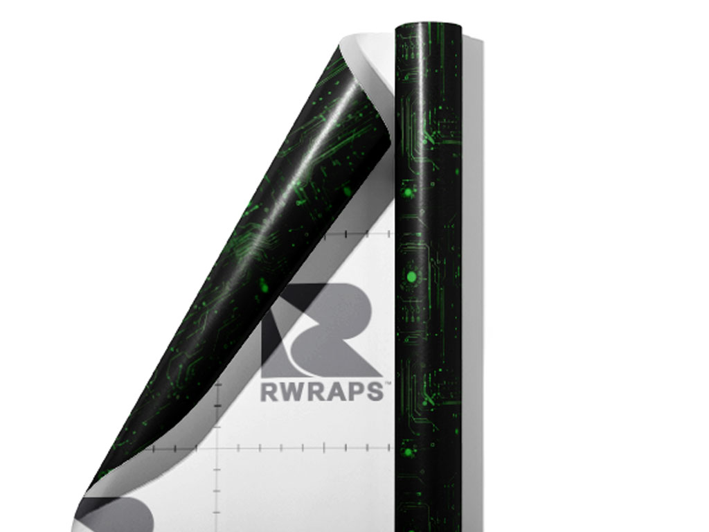 Neon Green Technology Wrap Film Sheets
