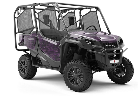 Neon Purple Technology Utility Vehicle Vinyl Wrap