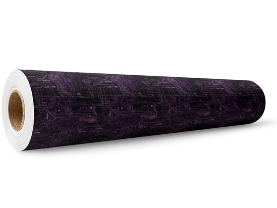 Neon Purple Technology Wrap Film Wholesale Roll