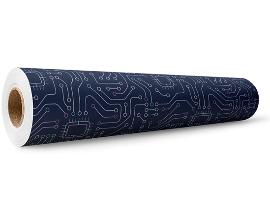 Simple Navy Technology Wrap Film Wholesale Roll