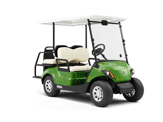 Small Clover Technology Wrapped Golf Cart
