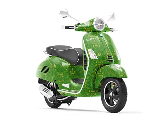 Small Clover Technology Vespa Scooter Wrap Film
