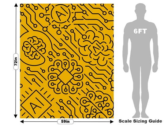 Yellow AI Technology Vehicle Wrap Scale