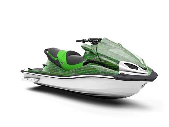 Glowing Configurations Technology Jet Ski Vinyl Customized Wrap