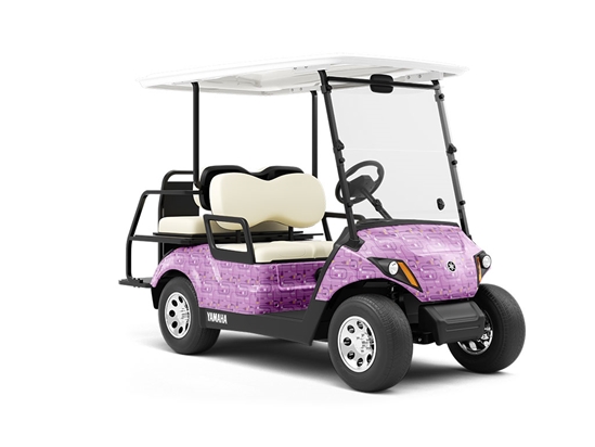 Purple Cords Technology Wrapped Golf Cart