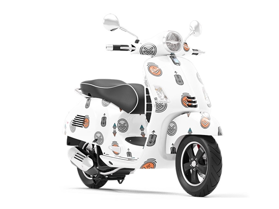 Scrolling Along Technology Vespa Scooter Wrap Film