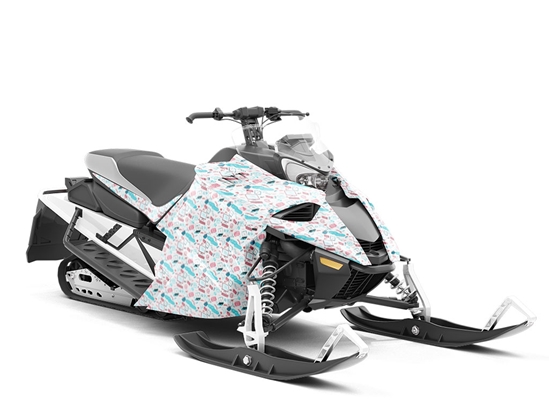 Social Tools Technology Custom Wrapped Snowmobile