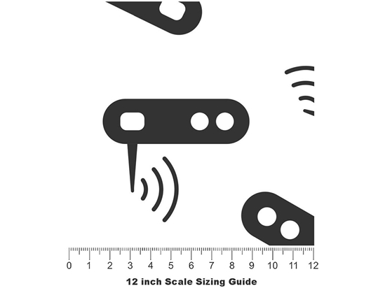 Wi-Fi Router Technology Vinyl Film Pattern Size 12 inch Scale