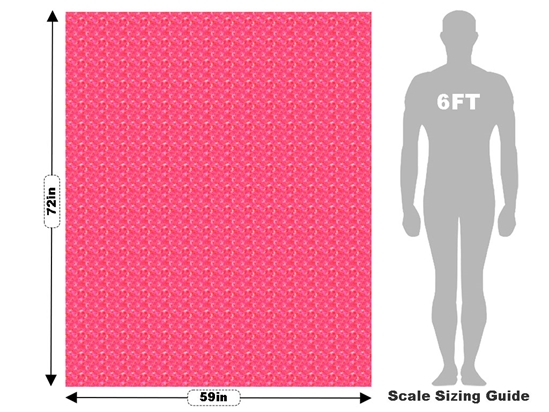 Passionate Rose Tie Dye Vehicle Wrap Scale