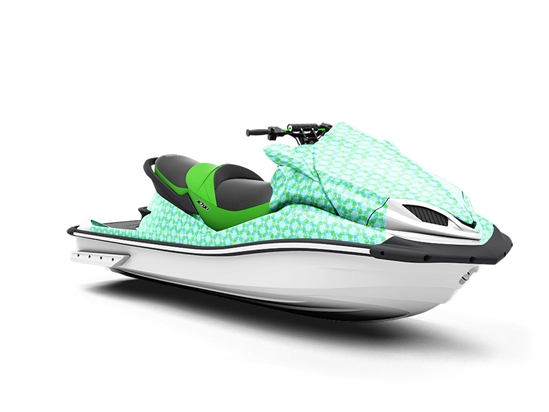 Wavy Wintergreen Tie Dye Jet Ski Vinyl Customized Wrap