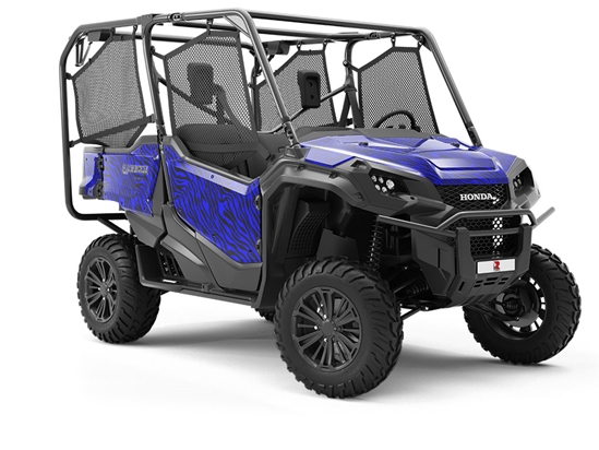 Blue Tiger Utility Vehicle Vinyl Wrap