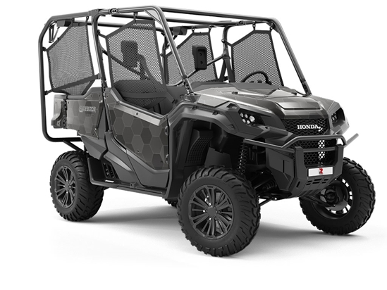 Black Hexagonal Tile Utility Vehicle Vinyl Wrap