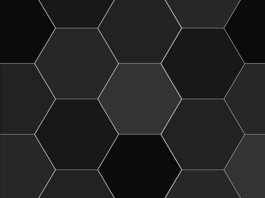 Black Hexagonal Tile Vinyl Wrap Pattern