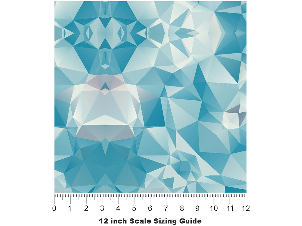 Frozen Lake Tile Vinyl Film Pattern Size 12 inch Scale