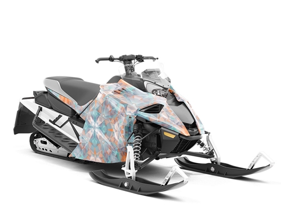 Juice Splash Tile Custom Wrapped Snowmobile