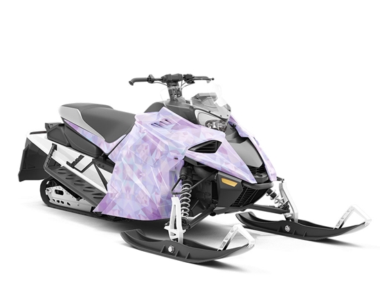 Purple Iris Tile Custom Wrapped Snowmobile