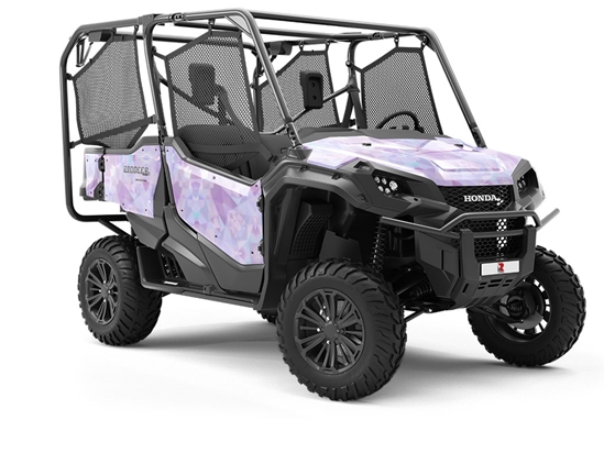 Purple Iris Tile Utility Vehicle Vinyl Wrap