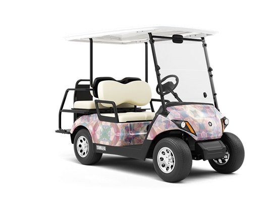 Scooped Bouquet Tile Wrapped Golf Cart