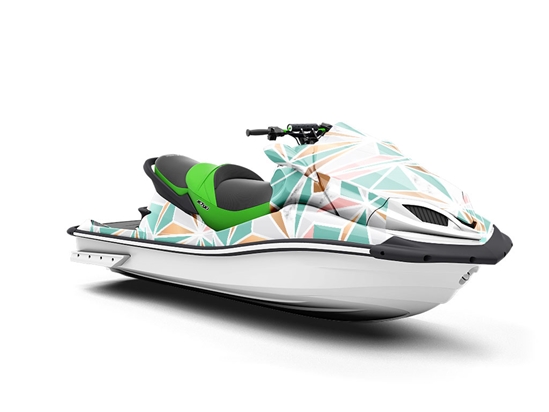 Aquamarine Star Tile Jet Ski Vinyl Customized Wrap