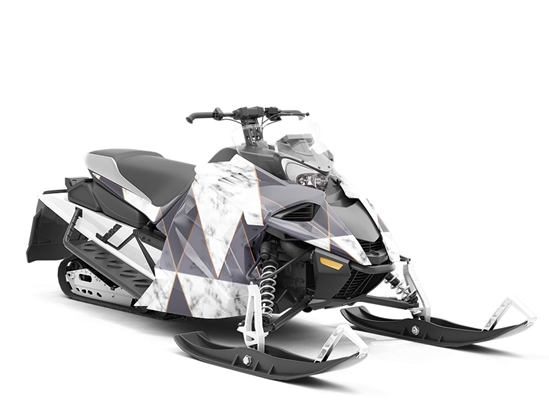 Black Diamond Tile Custom Wrapped Snowmobile