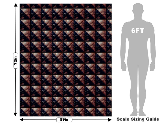 Bronze Square Tile Vehicle Wrap Scale