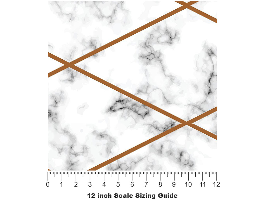 Diamond Lines Tile Vinyl Film Pattern Size 12 inch Scale